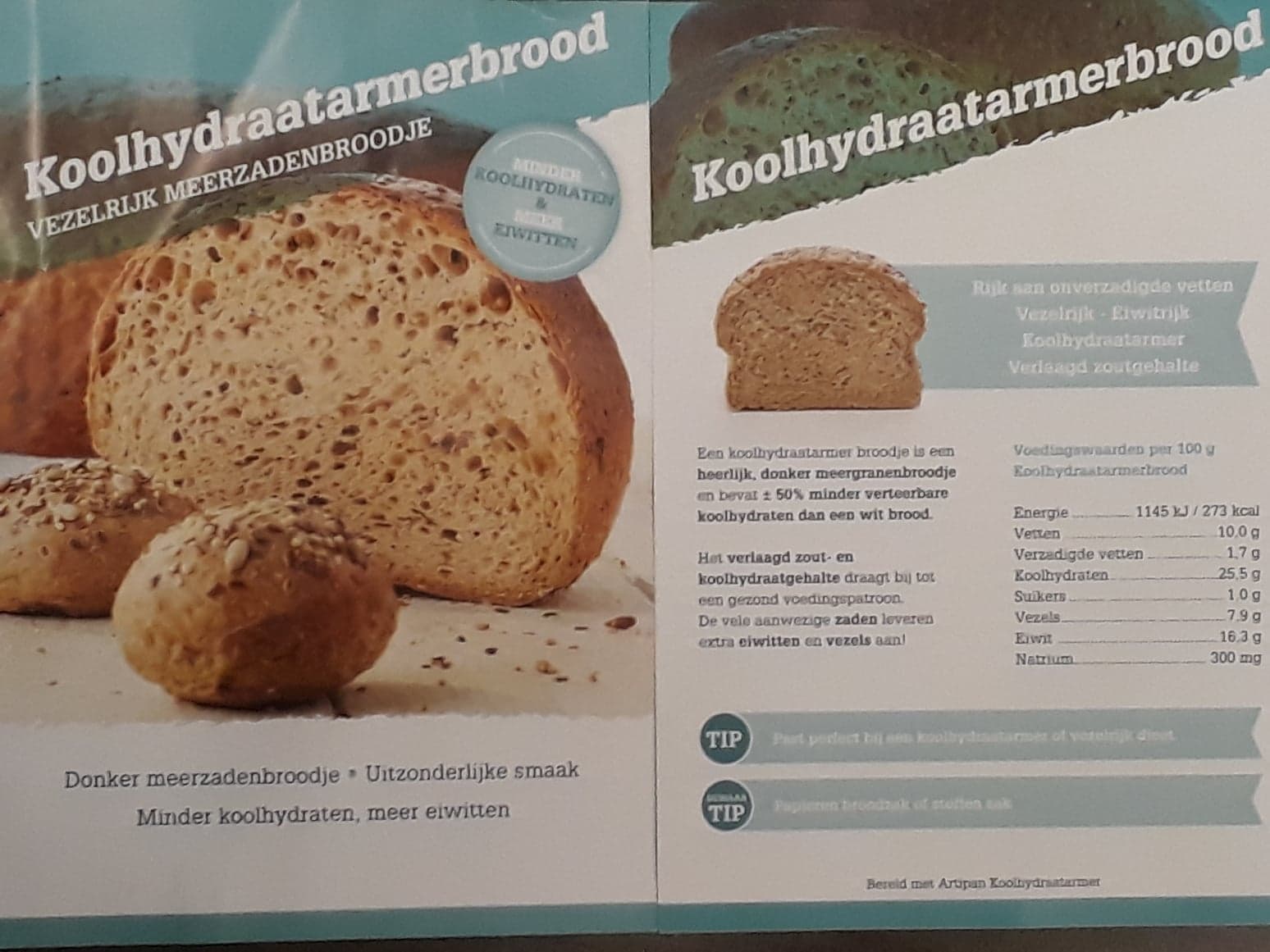Koolhydraatarmer brood